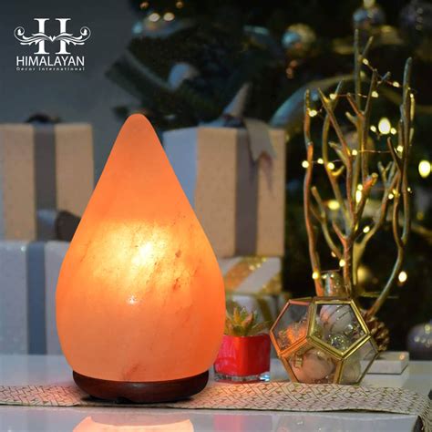 Himalayan Crystal Salt Lamps | Raindrop Shape | Aesthetic Home Decor