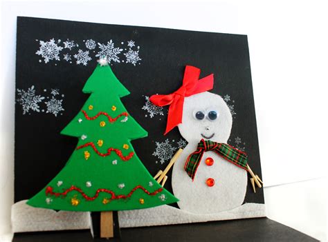 Easy Christmas Card Craft for Kids