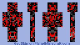 Red creeper Minecraft Skin