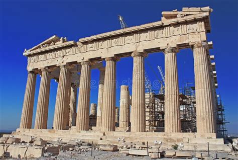 Parthenon Temple, Acropolis, Athens, Greece Stock Image - Image of ...