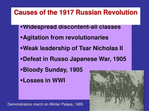 PPT - The Russian Revolution, 1917 Causes and Effects PowerPoint ...