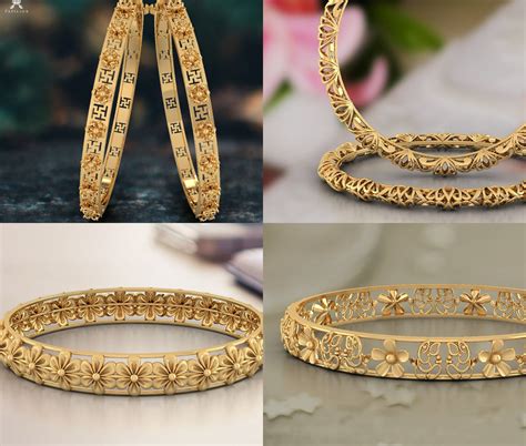 Gold Bangles designs by Papilior - Indian Jewellery Designs