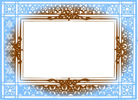 Blue Brown Border Clip Art at Clker.com - vector clip art online ...