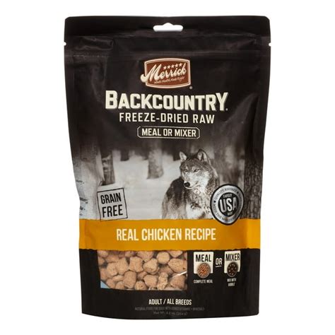 Merrick Backcountry Grain-Free Freeze-Dried Real Chicken Recipe Dog ...