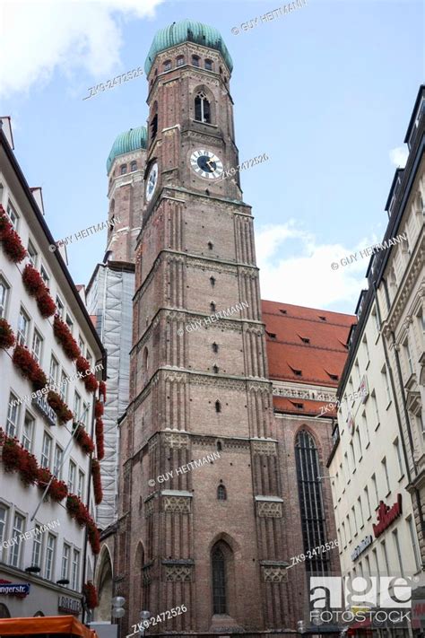 Dome topped towers, Frauenkirche, Munich, Germany, Stock Photo, Picture ...