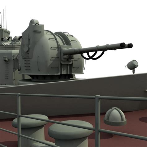 missile cruiser moskva warship 3d model