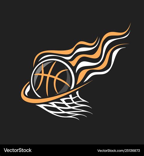 Logo for basketball Royalty Free Vector Image - VectorStock