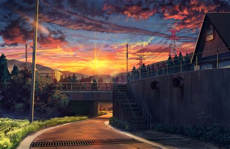 31++ Wallpaper Anime Scenery Sunset - Anime Top Wallpaper