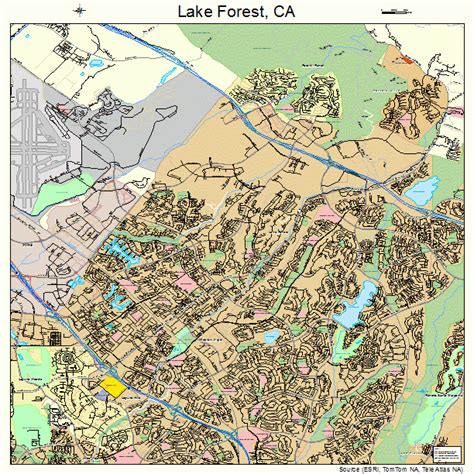 Lake Forest California Street Map 0639496