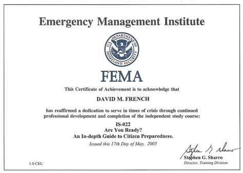 11 best images about FEMA Certificates on Pinterest | Emergency ...