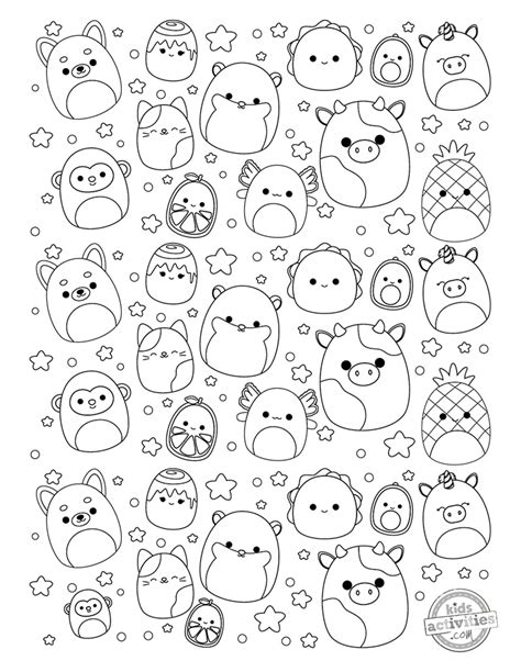 Cutest Ever Squishmallow Coloring Page. Kids Activities Blog - Coloring ...