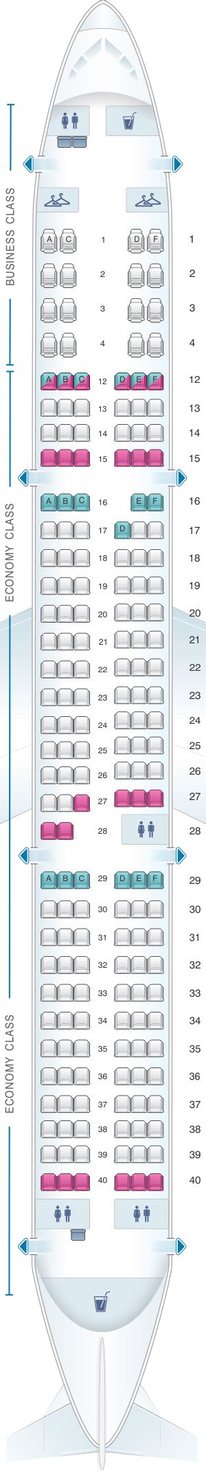 Seat Map Air Canada Airbus A321 200 Layout 2 | SeatMaestro