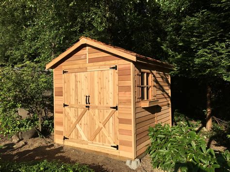 8x8 Wood Shed for Sale, Mini Storage Shed Kits – Cedarshed USA