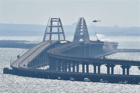 After Putin's Birthday, a Bridge Connecting Russia and Crimea Ignites