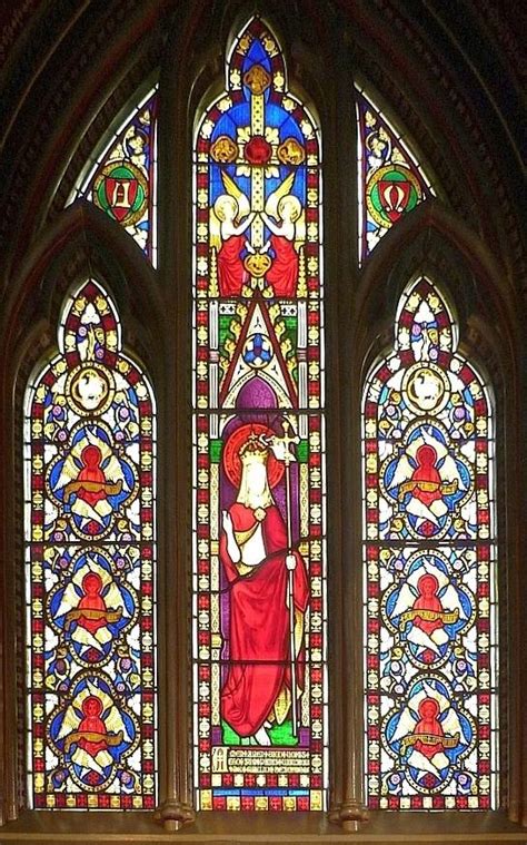 Stained glass in St Giles' Roman Catholic Church, Cheadle, by A. W. N ...