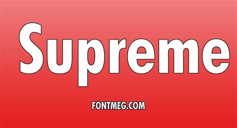 Supreme Font Download