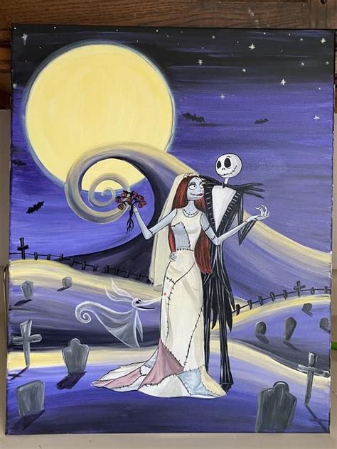 Jack and Sally | Etsy in 2021 | Jack and sally, Tim burton drawings ...