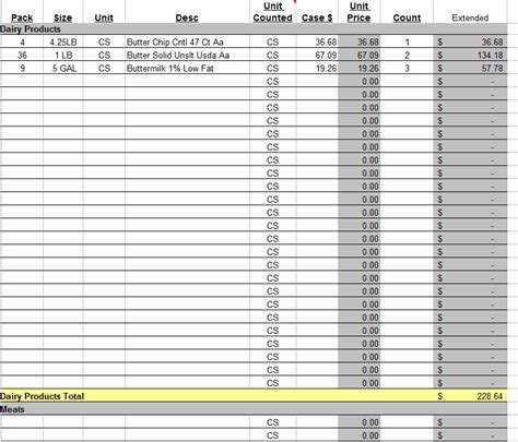 Basic Inventory Spreadsheet Template — excelxo.com