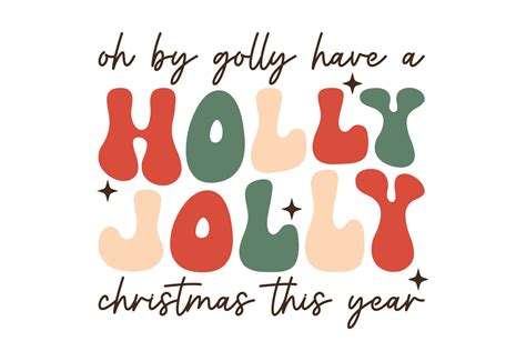 Holly Jolly Christmas Quote 17395654 Vector Art at Vecteezy