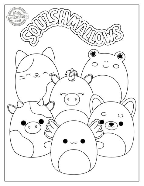 Cutest Ever Squishmallow Coloring Pages | Kids Activities Blog