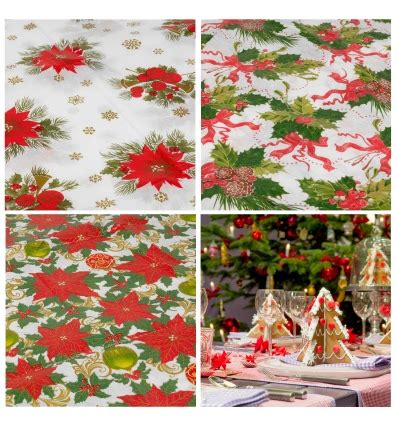 Decorate your Christmas table with a Christmas disposable tablecloths