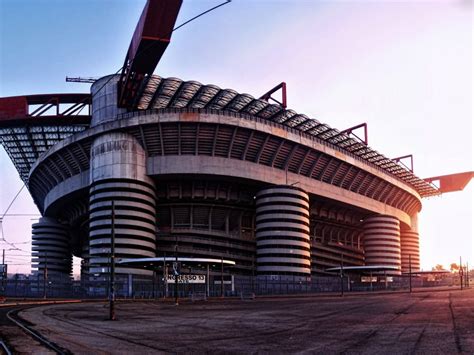 Gray building, stadium, soccer, Milan, AC Milan HD wallpaper ...