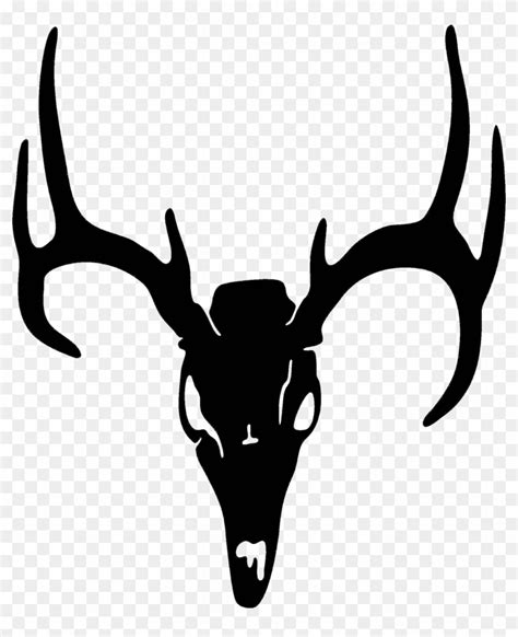 Scary Clipart Deer - Deer Skull Clip Art - Free Transparent PNG Clipart ...