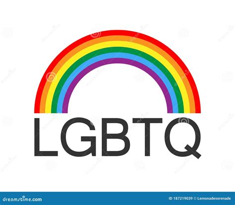 LGBTQ Logo with Rainbow Symbol, Vector Symbol of LGBT Pride Community ...