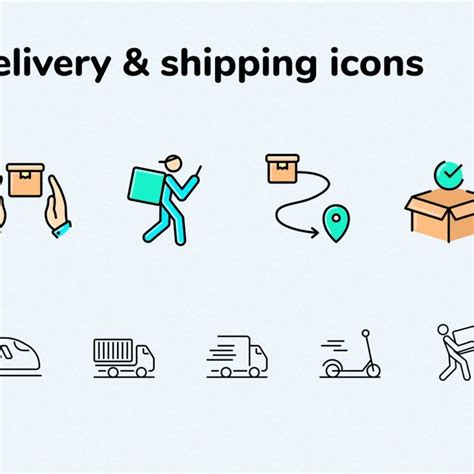 Fast Delivery Icons Pack Amazing and helpful icons for quick start your ...