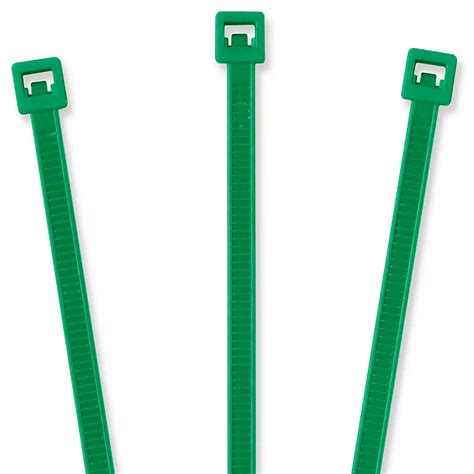 Nylon Cable Ties - 4", Green S-2151G - Uline