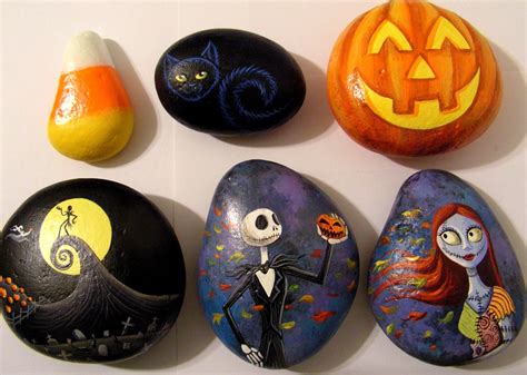 halloween rock painting design ideas ~ easy arts and crafts ideas