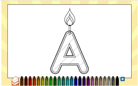 Alphabet Coloring - Online Abc Coloring Games for Kids.