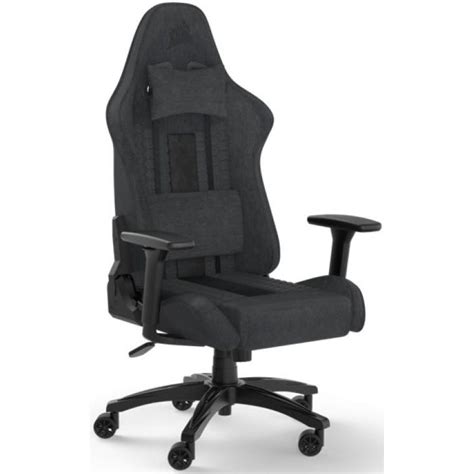 CORSAIR TC100 RELAXED - Fabric Gaming Chair, Black/Grey