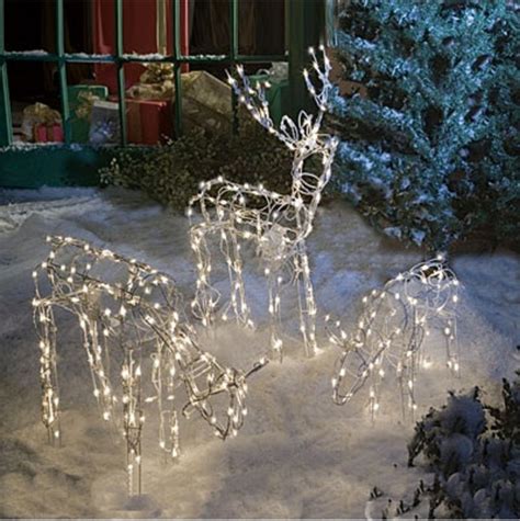 Animated Lighted Reindeer Family Set 3 Christmas Yard Decoration ...