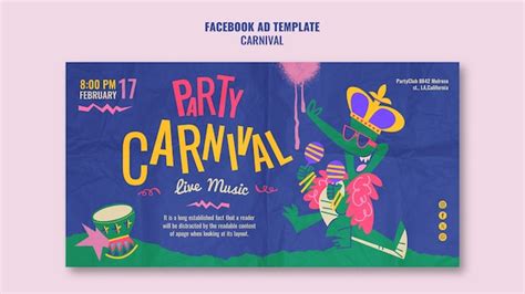 Premium PSD | Carnival template design