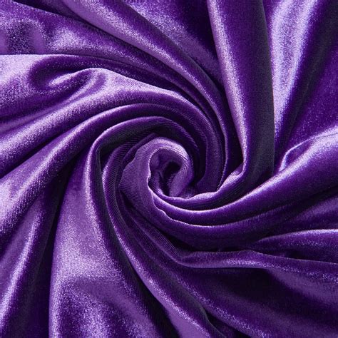 Purple Stretch Velvet Fabric 60'' Wide by the Yard for - Etsy