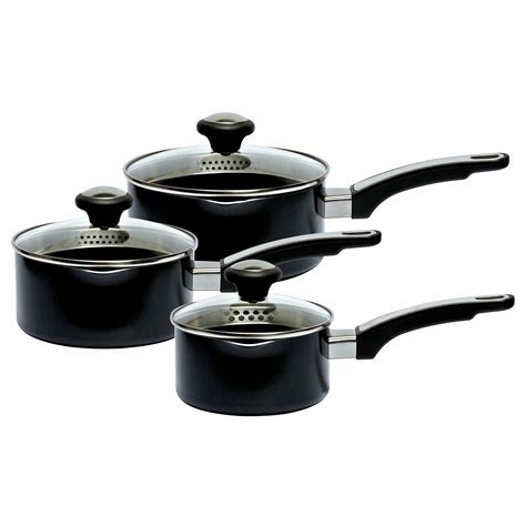 Prestige Everyday 3 Piece Saucepan Set with Lids & Reviews | Wayfair.co.uk