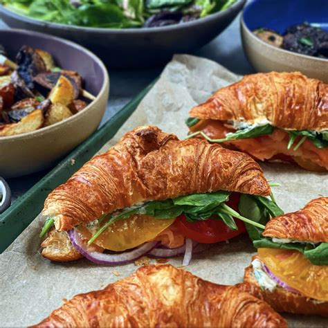 Smoked Salmon Croissant Sandwiches | Video Recipe The Feedfeed