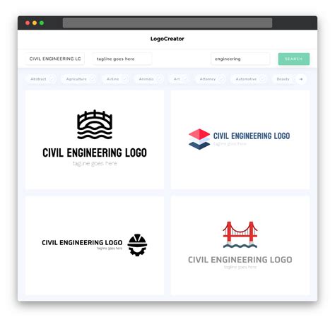 Civil Engineering Logo Design: Create Your Own Civil Engineering Logos