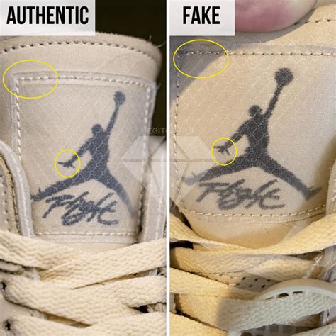 How To Spot Real Vs Fake Off-White Air Jordan 4 Sail – LegitGrails