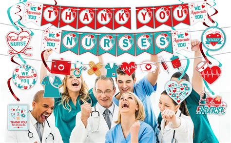 Amazon.com: Nurse Appreciation Week Party Decorations Supplies - Pre ...