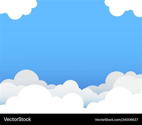 Cloudy Sky Background Clipart Blue