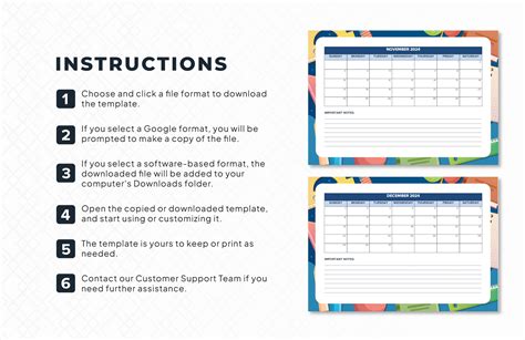 Teacher Calendar Template in Word, PDF, Google Docs - Download ...