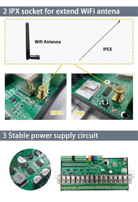 KC868-E16T ESP32 Tuya DIN Rail Relay Module – Smart Home Automation ...