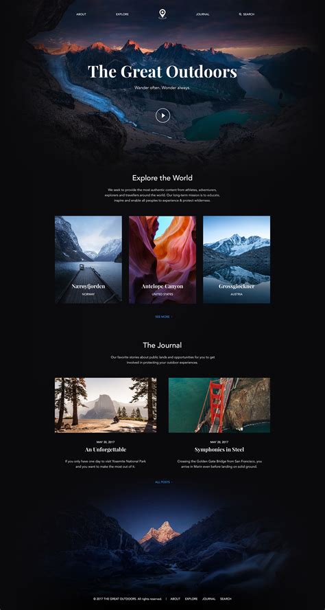 5 Beautiful Travel Website Designs for Your Inspiration :: Behance