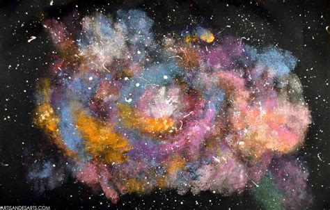 artisan des arts: Outer space nebula/galaxy paintings - grade 6 ...