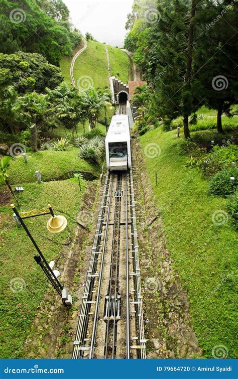 Penang Hill Train,Most Iconic Transport at Penang Hill, Malaysia Stock ...