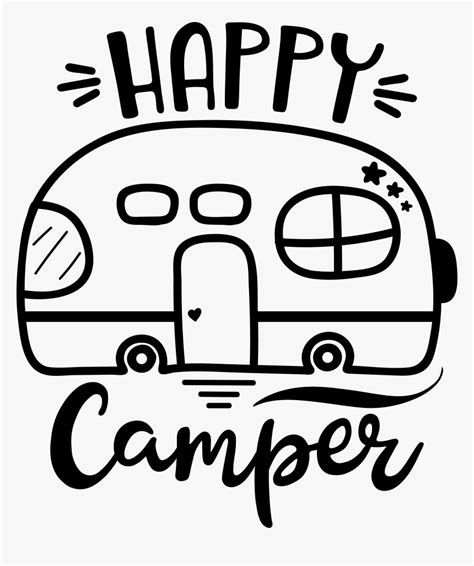 This Adorable "happy Camper - Happy Camper Svg Free, HD Png Download ...