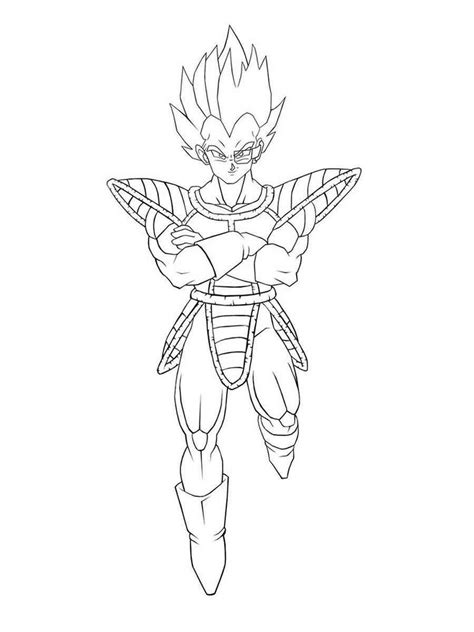 Vegeta coloring pages