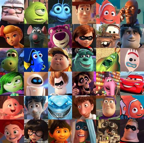 Disney Pixar Movie Characters